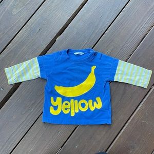 Baby Boden Banana Long Sleeve